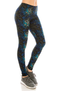 Load image into Gallery viewer, BCCSK Leggings for Women Printed Workout Running Pants (B21, ONE SIZE, PLUS 3X5X)

