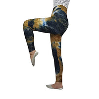 Load image into Gallery viewer, BCCSK Women's High-Waisted Hip-Lifting Leggings are Great for Yoga Workout Running Gray Yellow(Yoga-8, XL)
