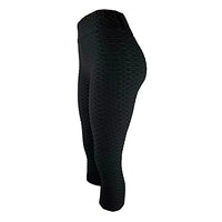 Load image into Gallery viewer, BCCSK Women's High Waist Crossover Stacked Pants Hip-Lifting Leggings Capri Pants (Black, XL)
