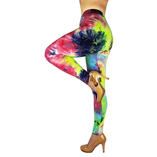 BCCSK Fashion Printed Leggings for Women No See Through High Stretch Super Soft Leggings Plus (YP5, Plus)…