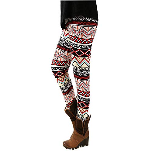 BCCSK High Stretch Leggings for Women No See Through Printed Yoga Control Capri Workout Running Reg&Plus(YP19.Plus)