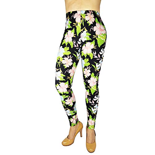 BCCSK  High Stretch Leggings for Women No See Through Printed Yoga Control Capri Workout Running Regula (Y3, one Size)